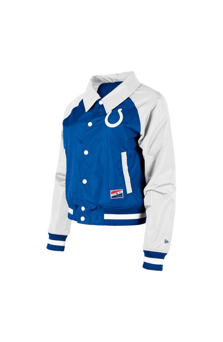 New Era Women's New Era Royal Indianapolis Colts Coaches Raglan Full-Snap Jacket, Alternate, color, Royal