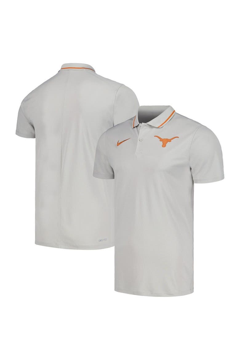 Men's Nike Gray Texas Longhorns 2023 Coaches Performance Polo, Main, color, Gray