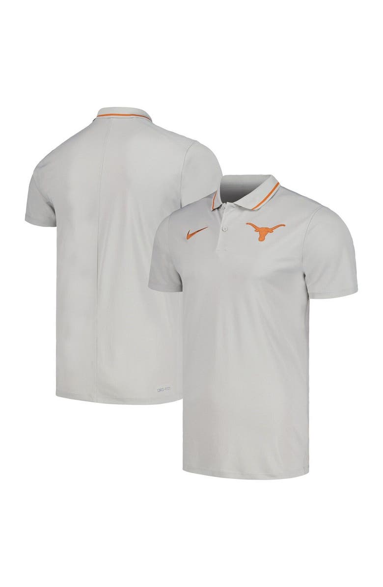 Nike Men's Nike Gray Texas Longhorns 2023 Coaches Performance Polo, Main, color,