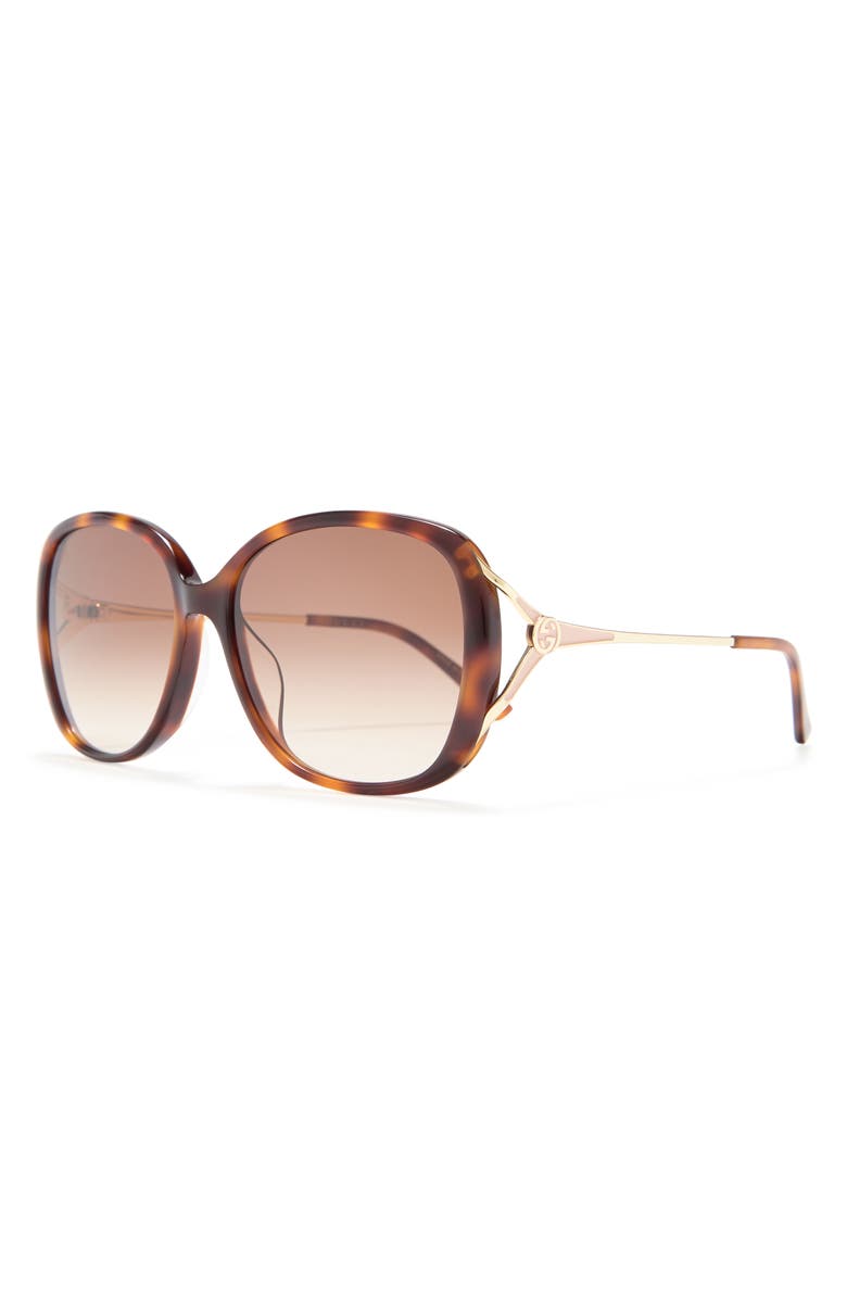 Gucci 58mm Oval Sunglasses, Alternate, color,