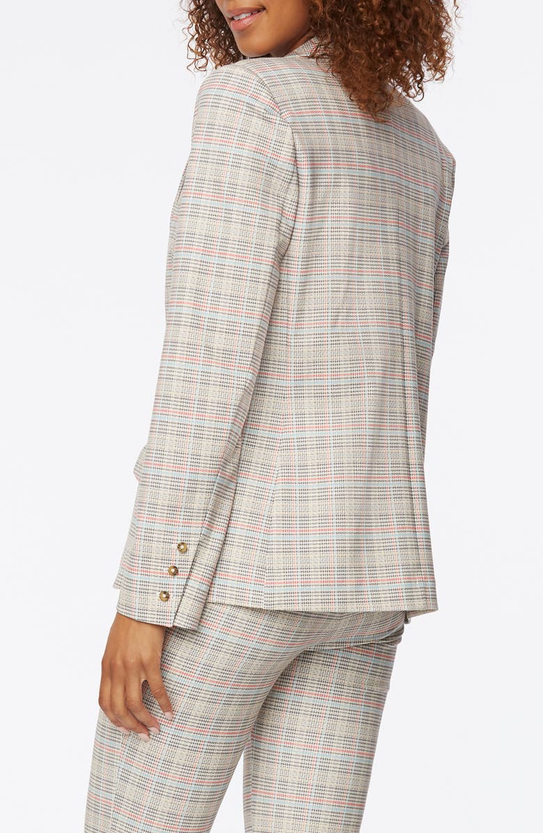 NYDJ Modern Plaid Ponte Knit Blazer, Alternate, color, Tyburn Plaid