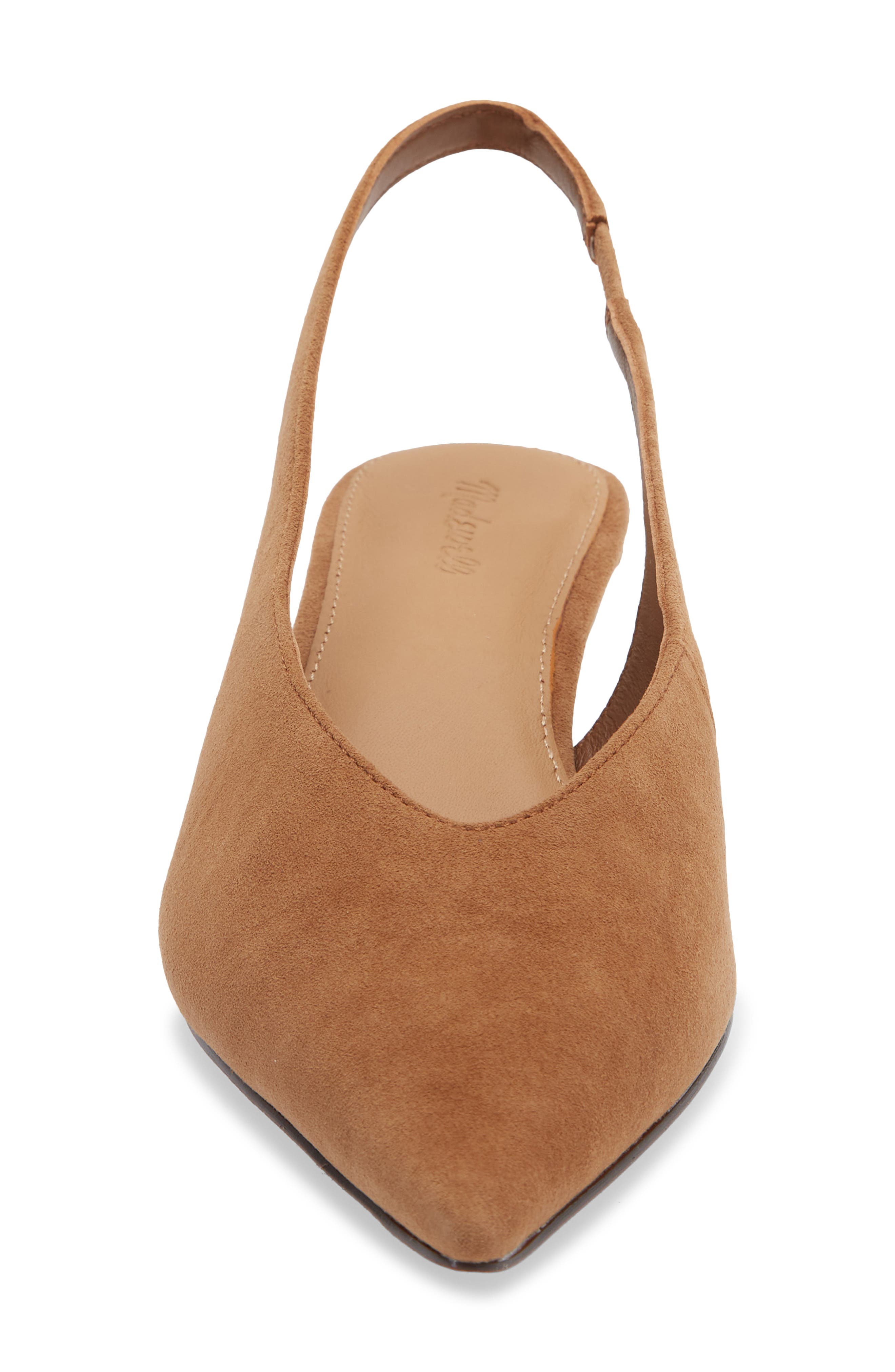 Madewell Mariette Kitten Heel Slingback Pump, Alternate, color, Dried Acorn