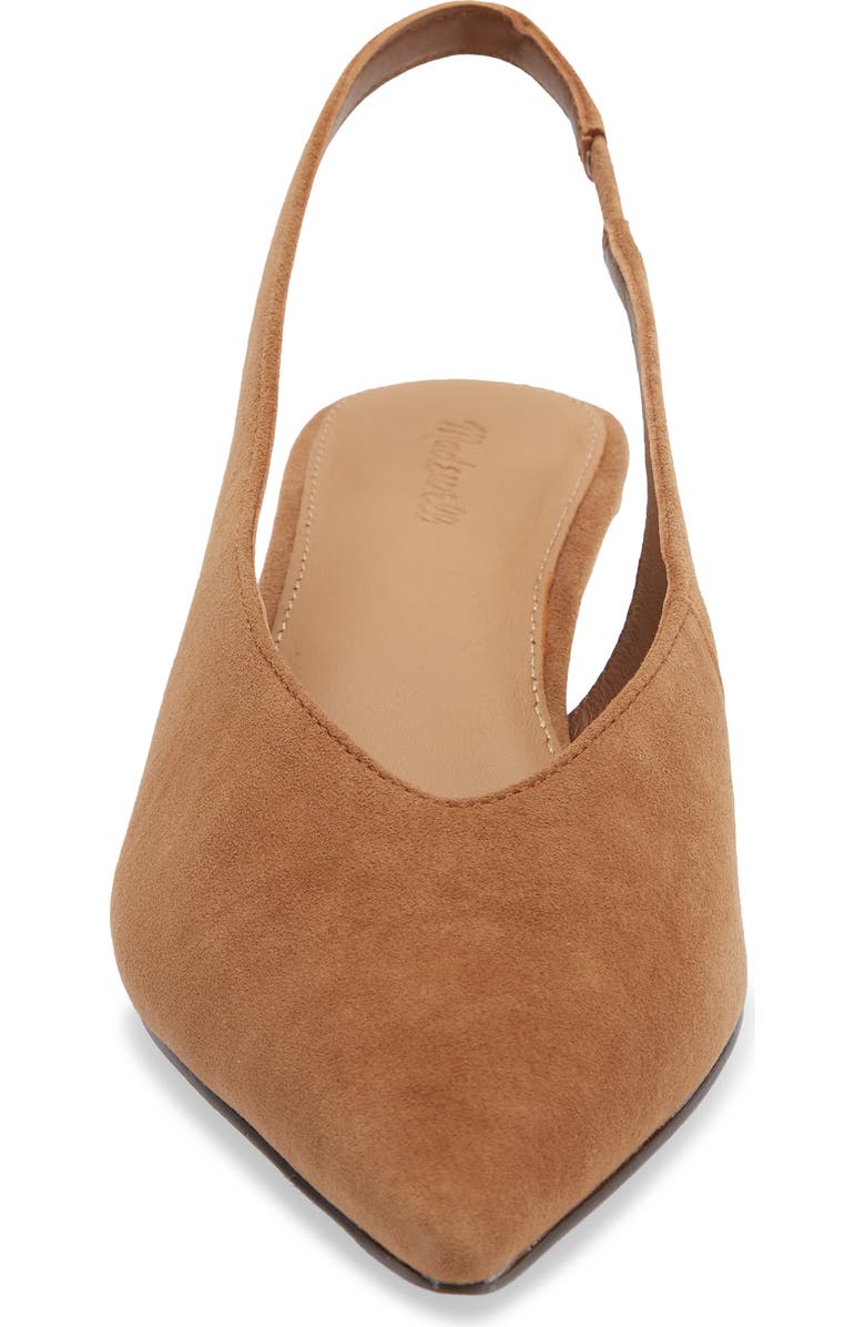 Madewell Mariette Kitten Heel Slingback Pump, Alternate, color, Dried Acorn