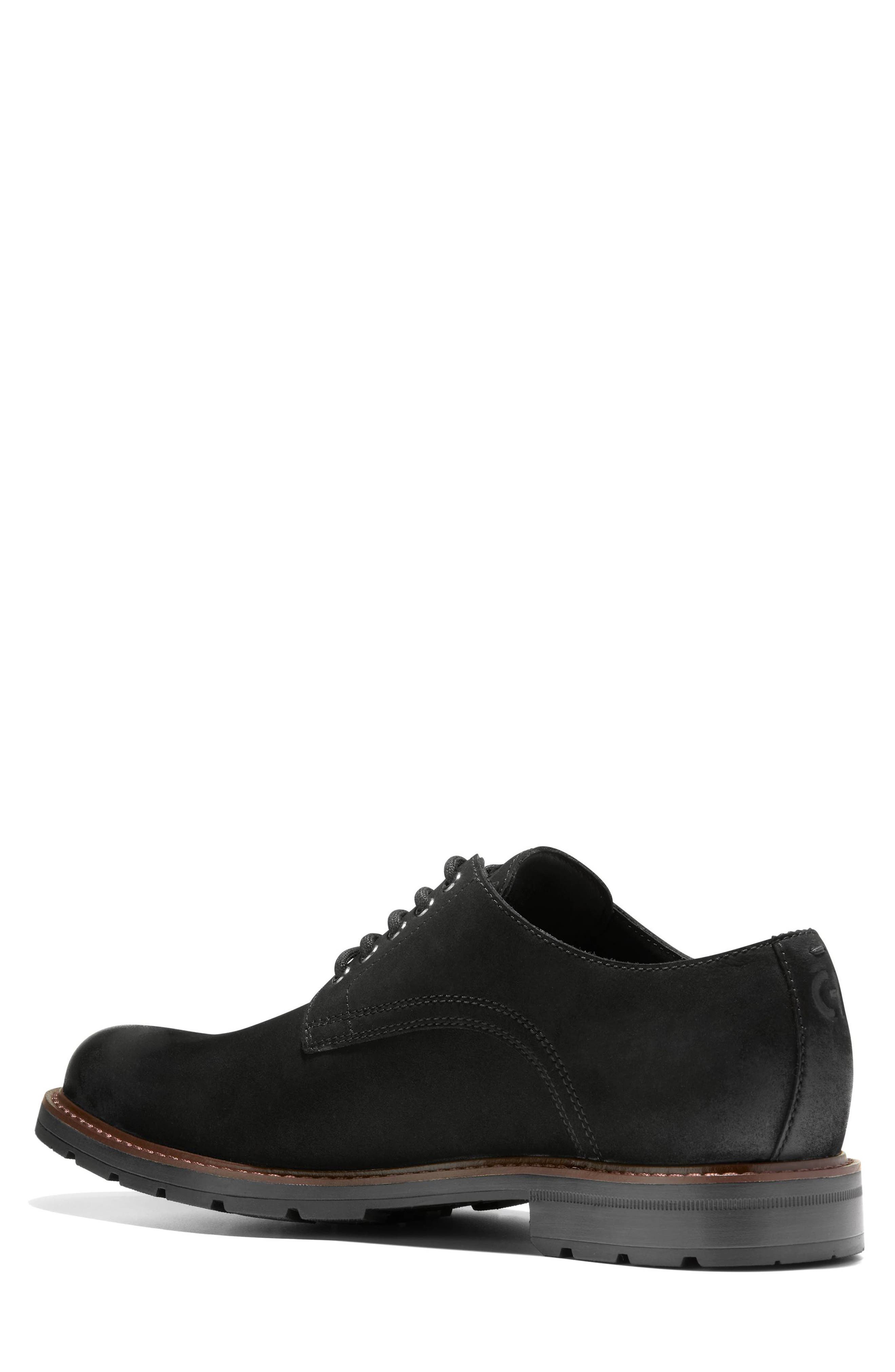 Cole Haan Chamberlin Grand Plain Toe Derby, Alternate, color, Black Nubuck / Black