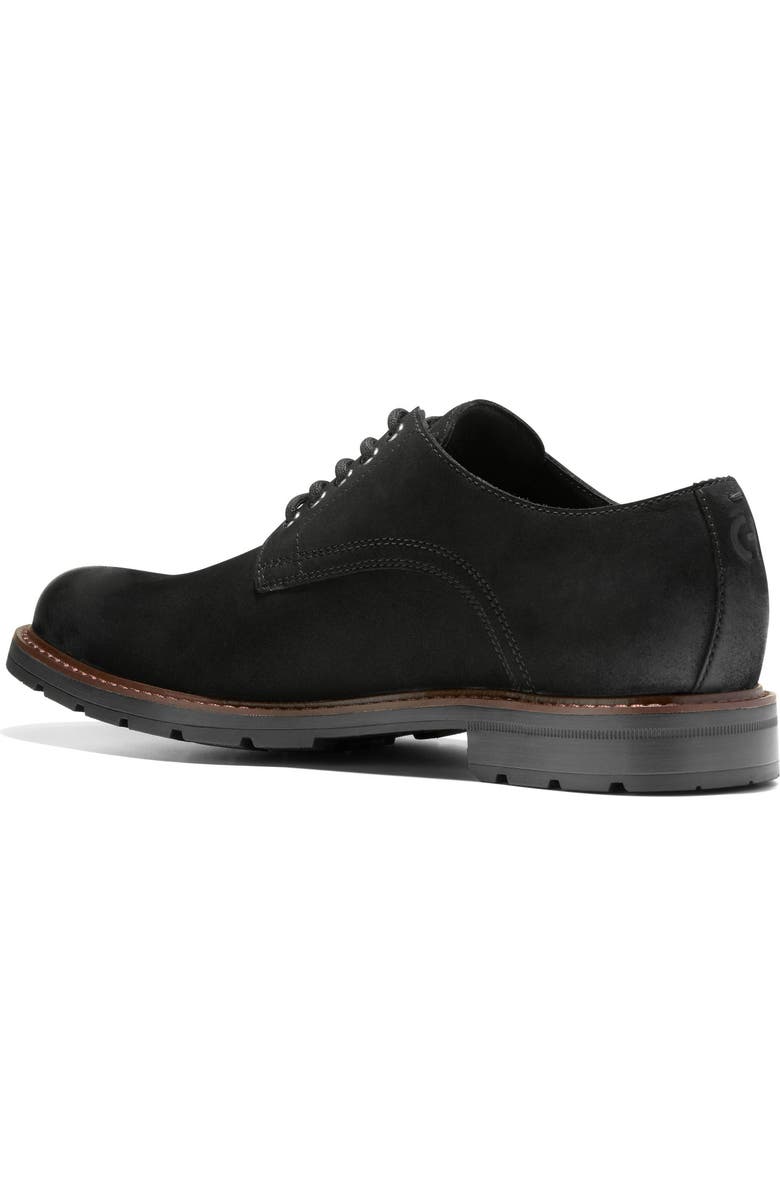 Cole Haan Chamberlin Grand Plain Toe Derby, Alternate, color, Black Nubuck / Black