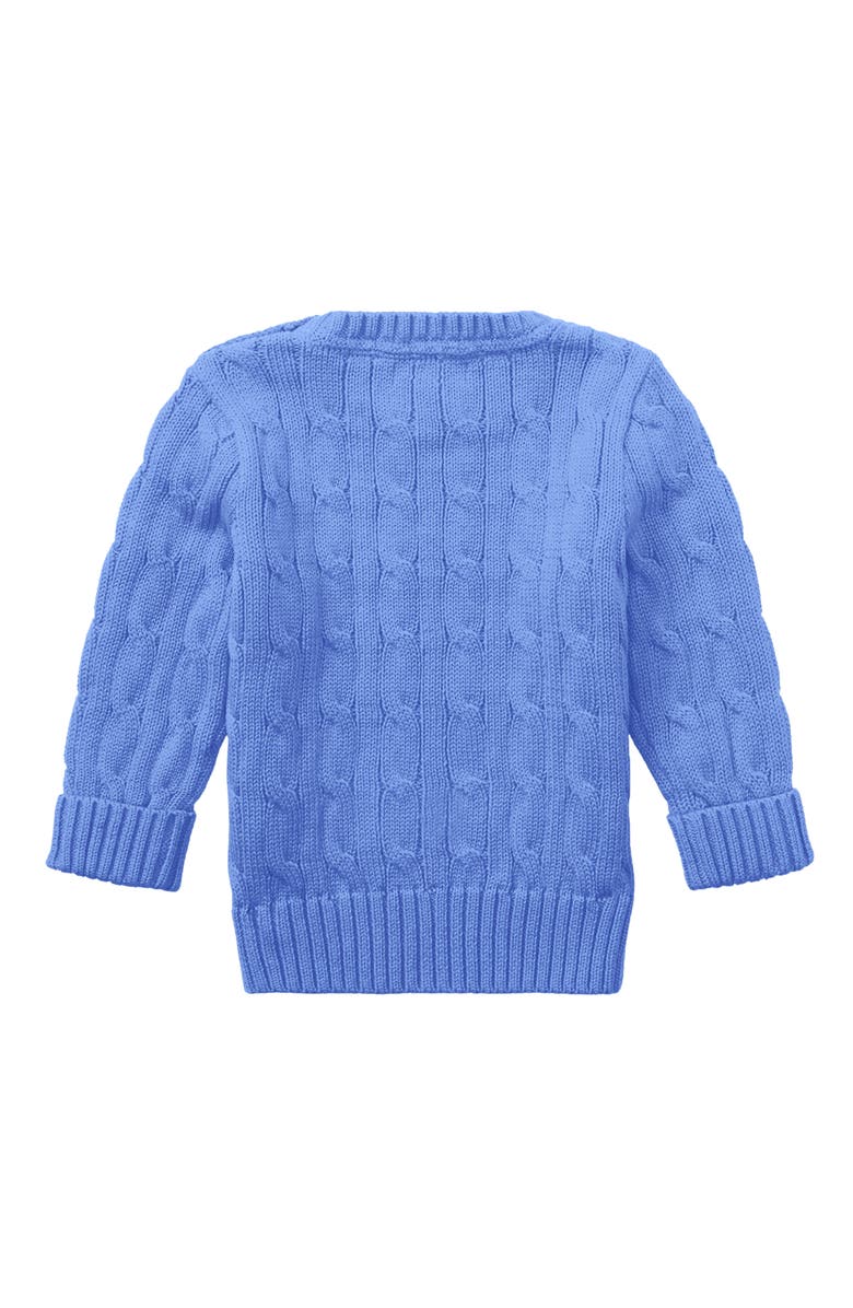 Ralph Lauren Cable Cotton Crewneck Sweater, Alternate, color, 