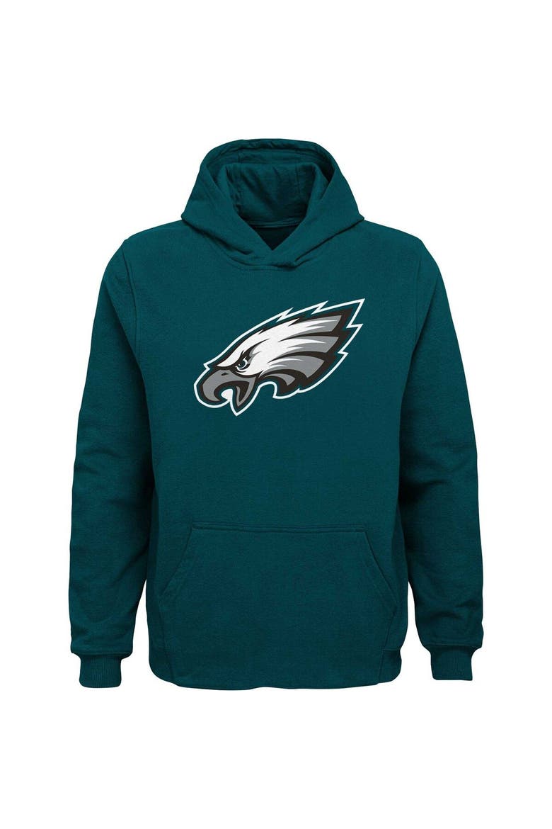 Youth Green Philadelphia Eagles Team Logo Pullover Hoodie, Main, color, Green