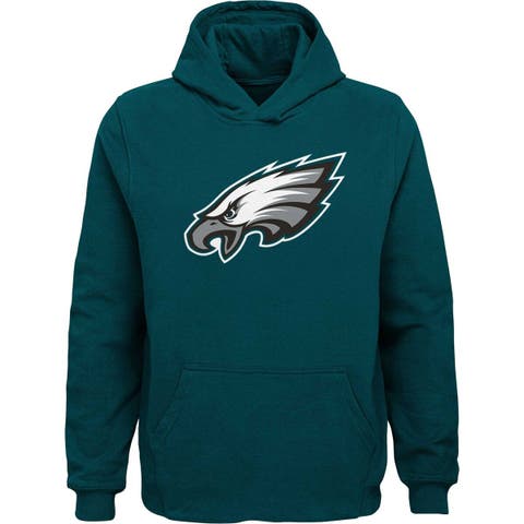 Youth Green Philadelphia Eagles Team Logo Pullover Hoodie
