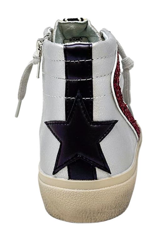 Shushop Rooney High-top Sneaker In Metallic