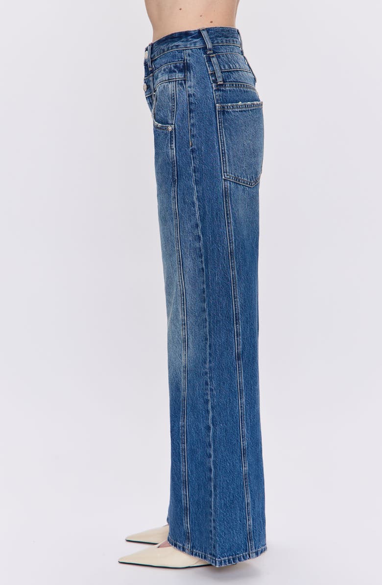 Pistola Caleb High Waist Wide Leg Jeans, Alternate, color, 