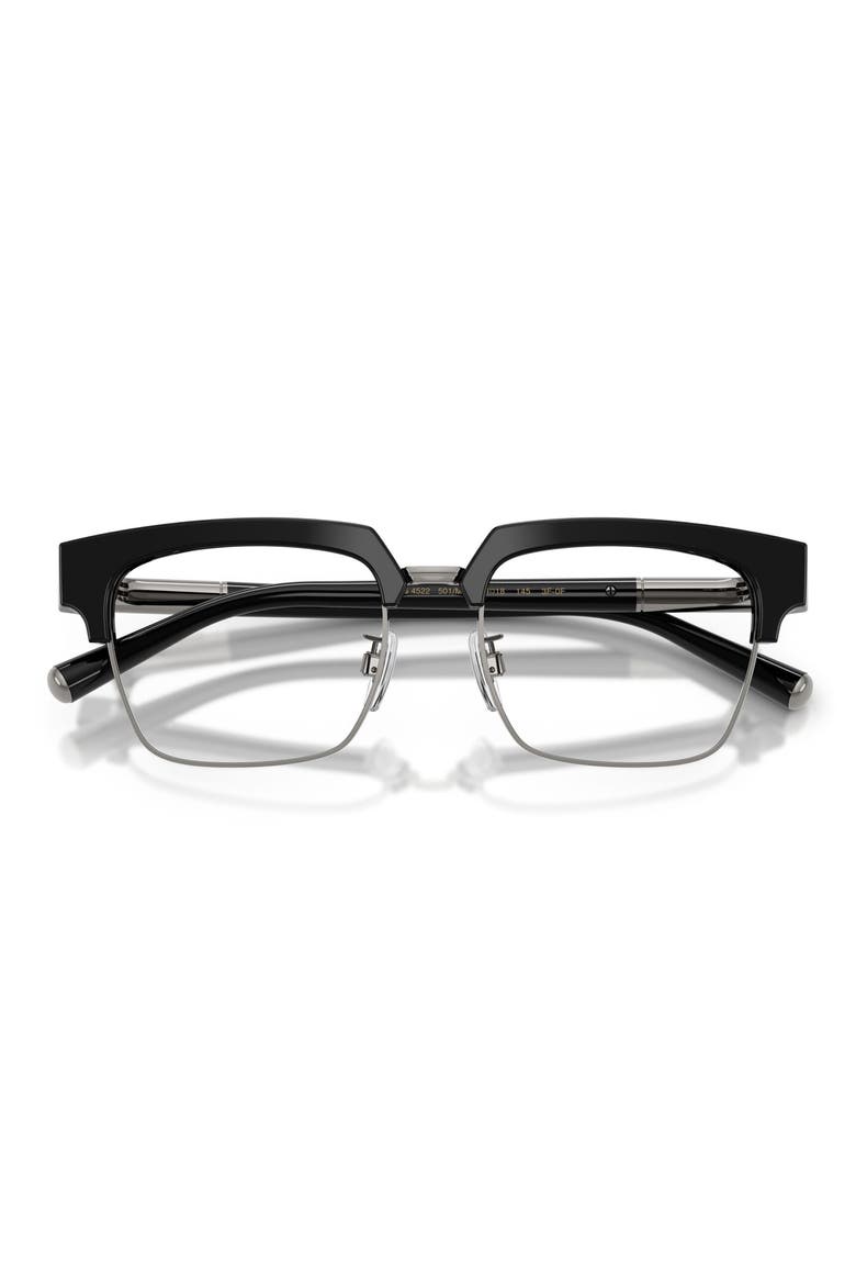 54mm Square Optical Glasses, Alternate, color, BLACK / PHOTO CLEAR