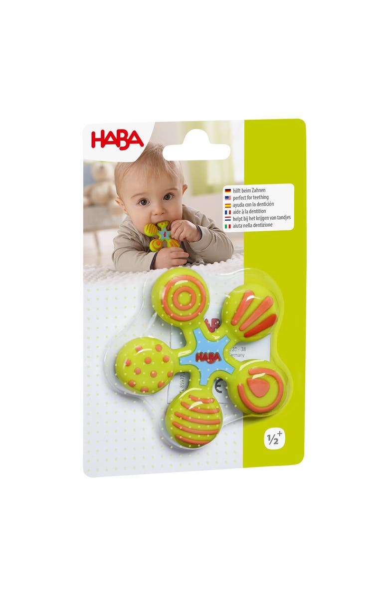 HABA Clutching Toy Star Silicone Teether, Alternate, color, Multi