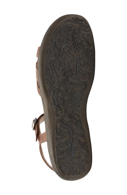 Naot Patricia Sandal In Latte Brown Leather