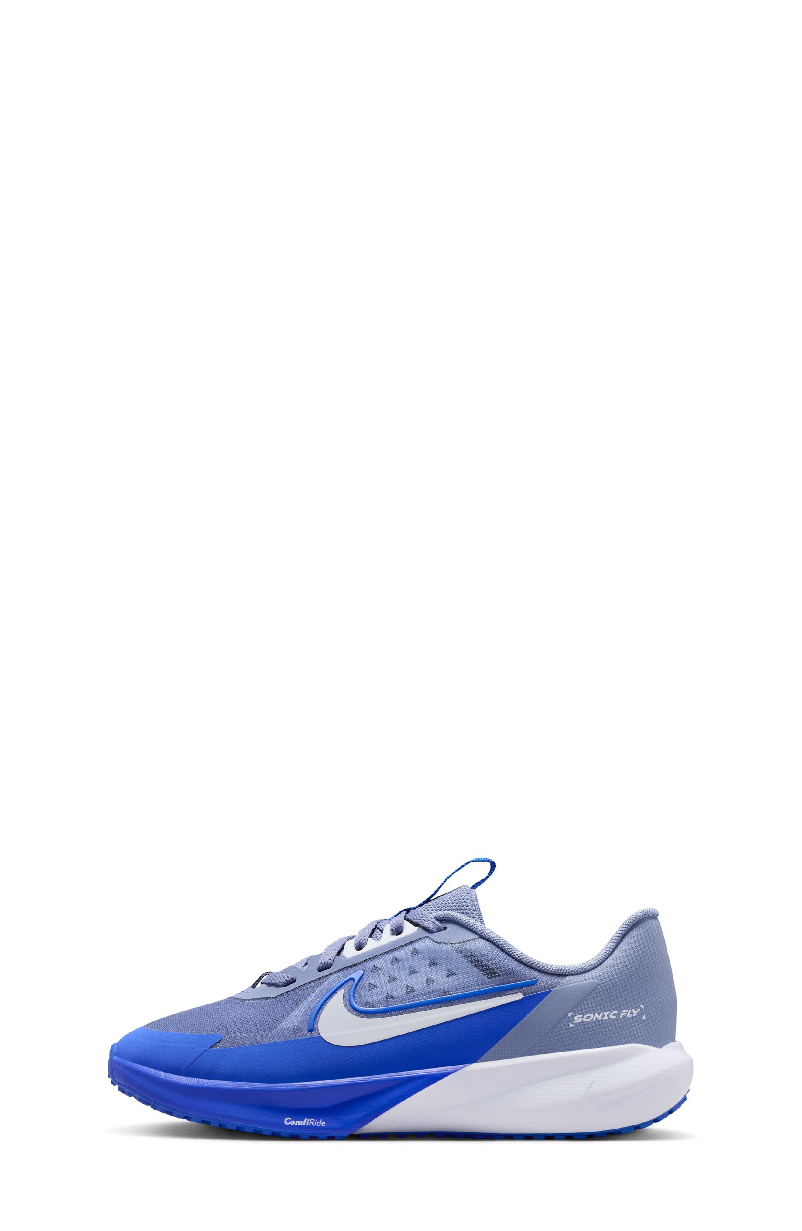 Nike Kids' Sonic Fly Running Shoe, Alternate, color, Indigo/ Grey/ Racer Blue