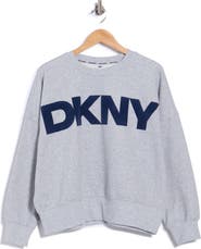 DKNY Exploded Flocked Logo Blouson Sweatshirt
