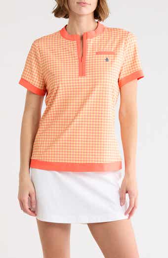Pete's Bow Tie Colorblock Quarter Zip Golf Polo