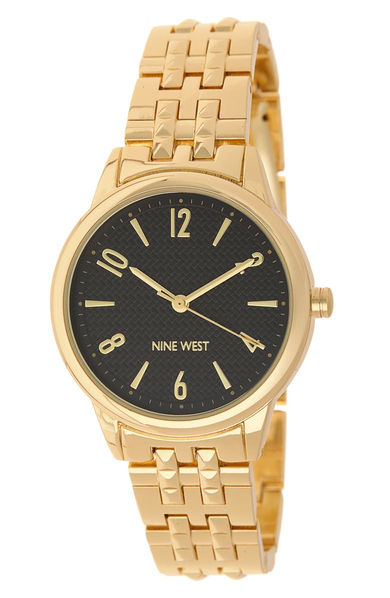 Nine West Three-Hand Quartz Bracelet Watch, 31mm, Main, color, 