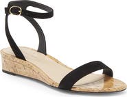 Stuart Weitzman Ave 35 Ankle Strap Wedge Sandal