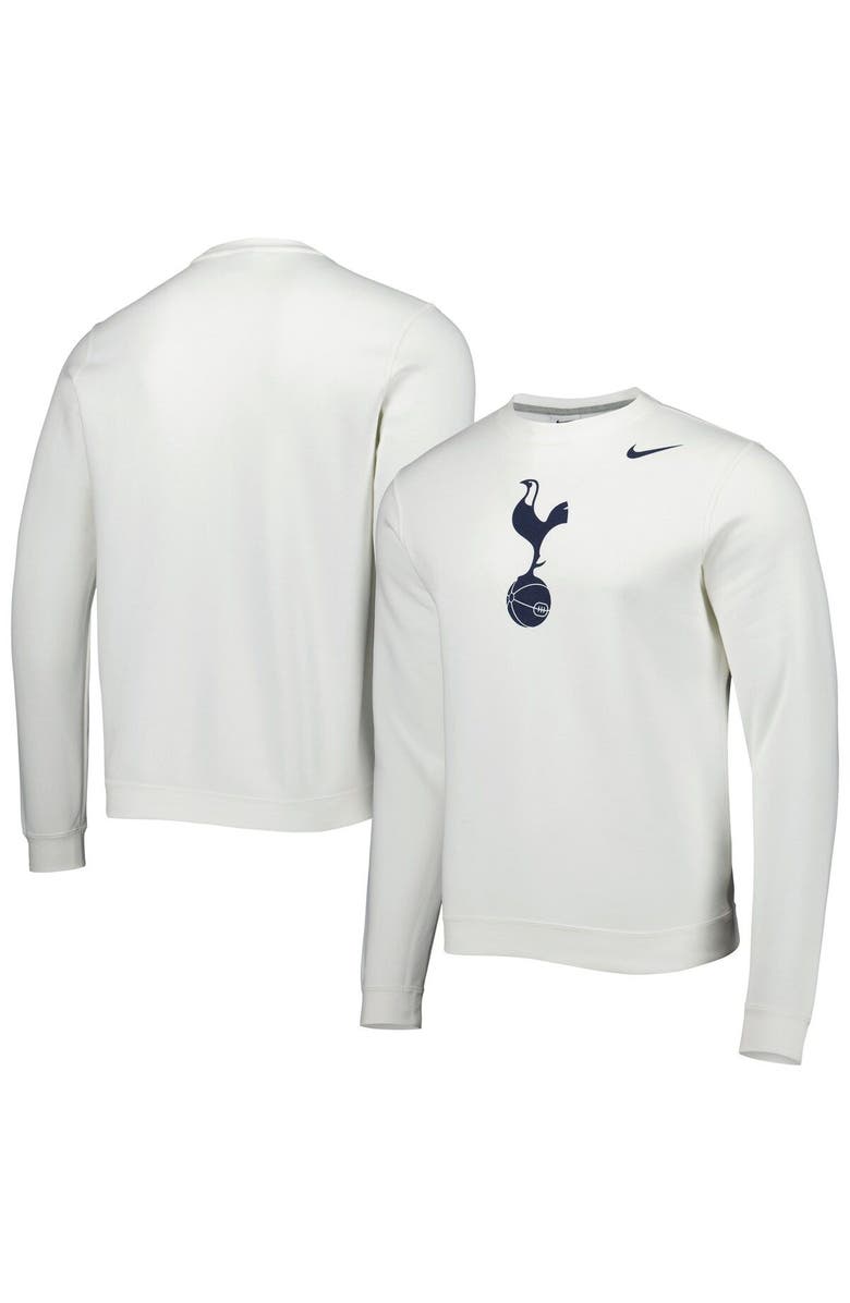 Nike Men's Nike White Tottenham Hotspur Fleece Pullover Sweatshirt, Alternate, color, 