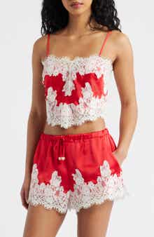 Eyelash Lace Satin Camisole