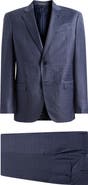 Emporio Armani Blue Check Virgin Wool Suit