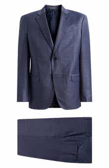 Blue Check Virgin Wool Suit