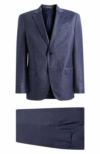 Blue Check Virgin Wool Suit