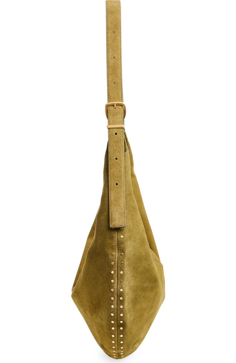 Madewell The Essential Curve Shoulder Bag, Alternate, color, Aged Olive