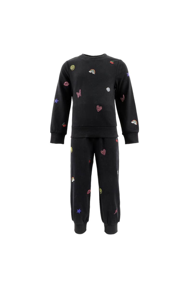 Lola + The Boys Crystal Doodle Set, Alternate, color, Black