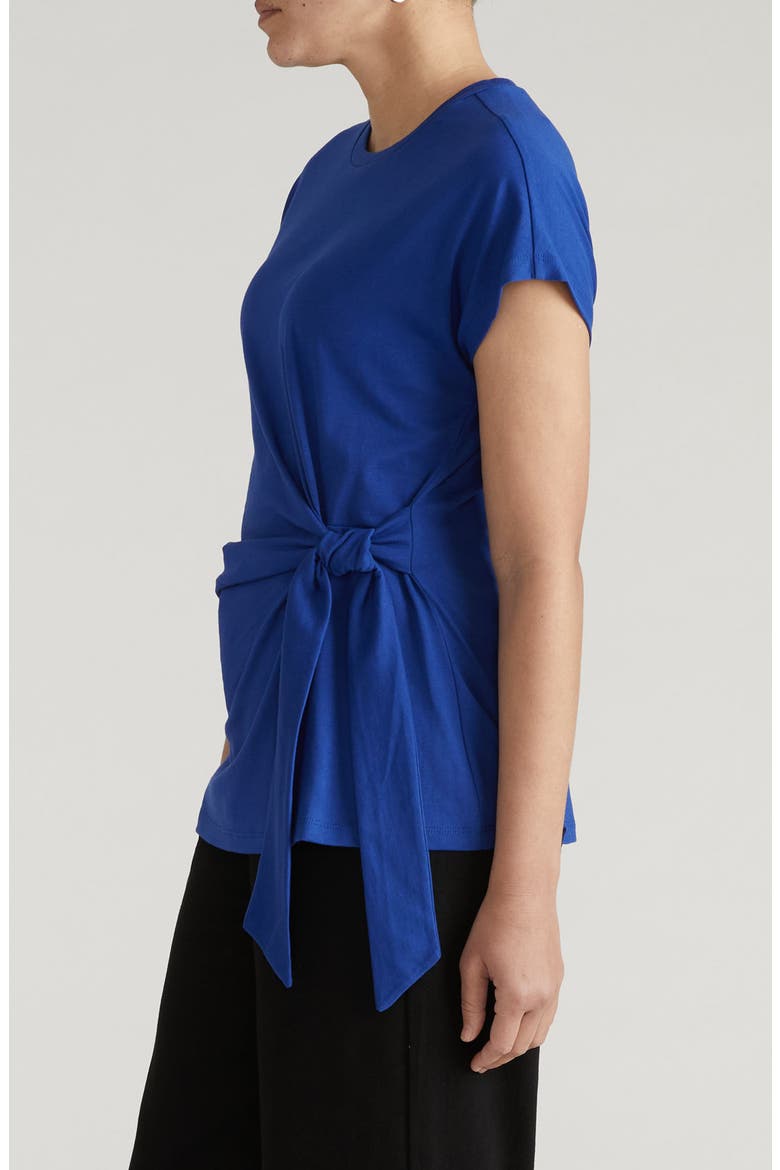 Crescent Side Tie Top, Alternate, color, ULTRAMARINE BLUE