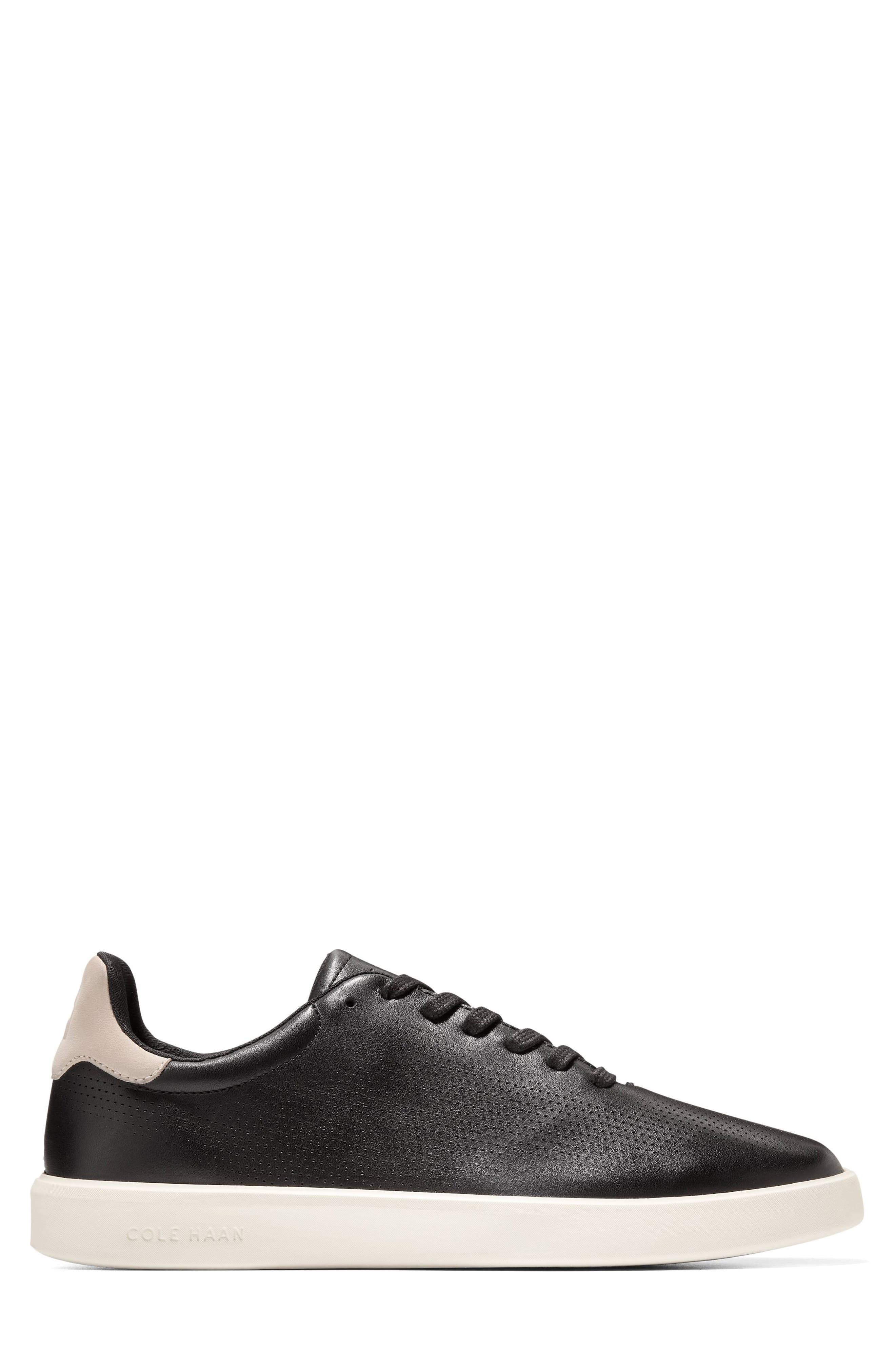 Cole Haan Grand Crosscourt Daily Laser Sneaker, Alternate, color, Black / Ancient Scroll / Ivory