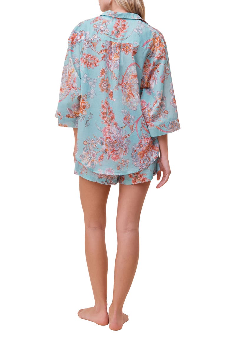 Coco Cotton & Silk Short Pajamas, Alternate, color, EGGSHELL