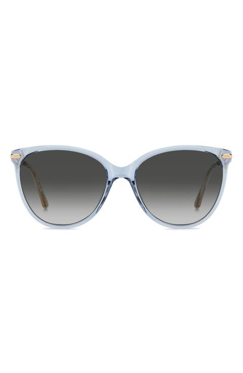 58mm Gradient Butterfly Sunglasses