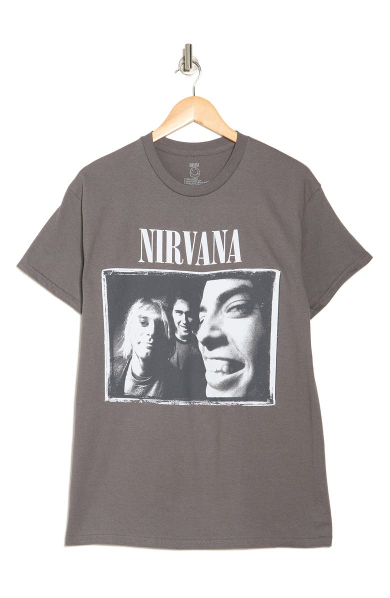 Merch Traffic Nirvana Band Graphic T-Shirt, Alternate, color,