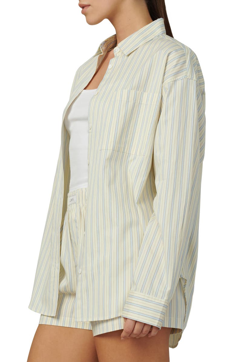 Joe's Relaxed Fit Stripe Button-Down Shirt, Alternate, color, Anise Flower Varig