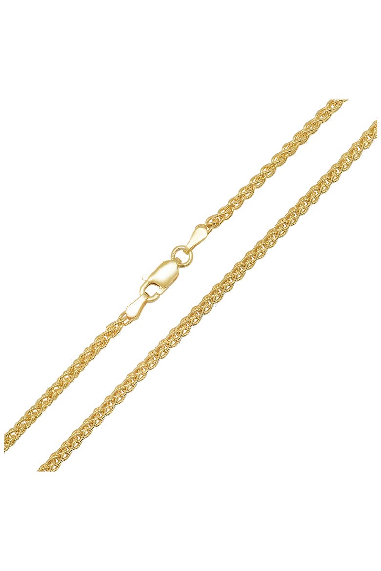 Sterling Silver Foxtail Wheat Chain Necklace, Alternate, color, GOLD