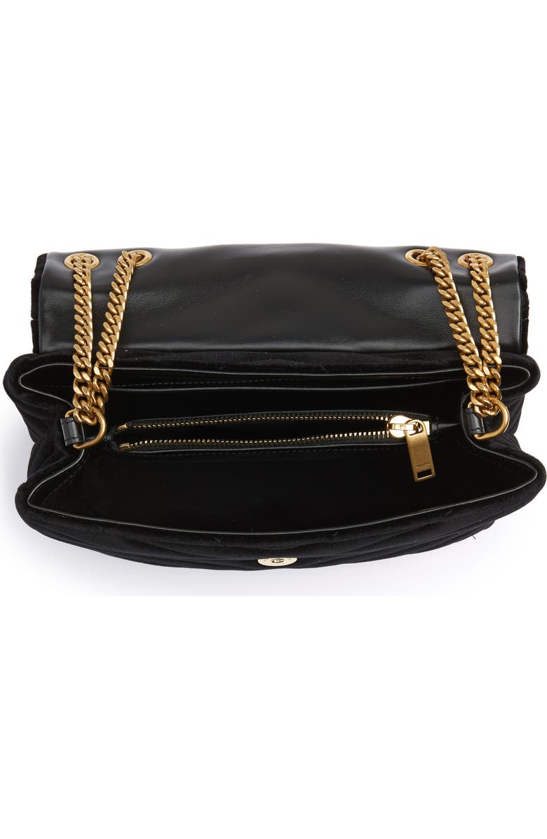 Saint Laurent Small Loulou Velvet Shoulder Bag, Alternate, color,