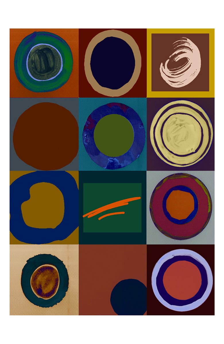 Nicoletta Rosi Reversible Print Fringe Scarf, Alternate, color,