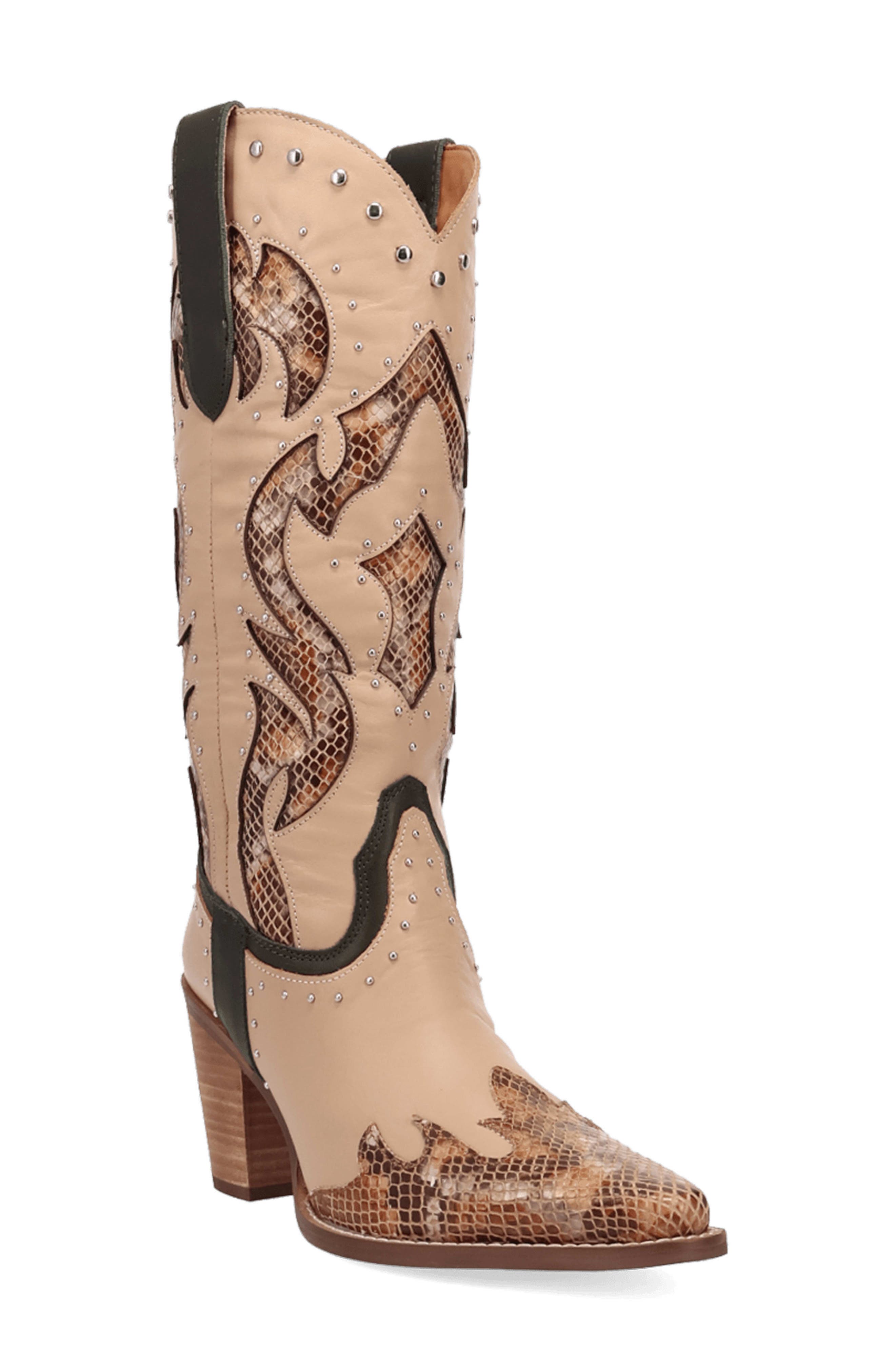 Untamed Genuine Calf Hair Western Boot, Main, color, SAND