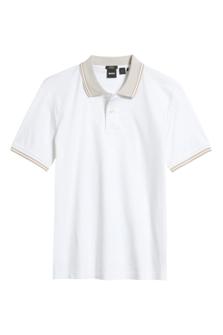 Phillipson Mercerized Cotton Polo, Main, color, WHITE