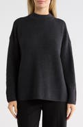 Eileen Fisher Merino Wool Mock Neck Sweater