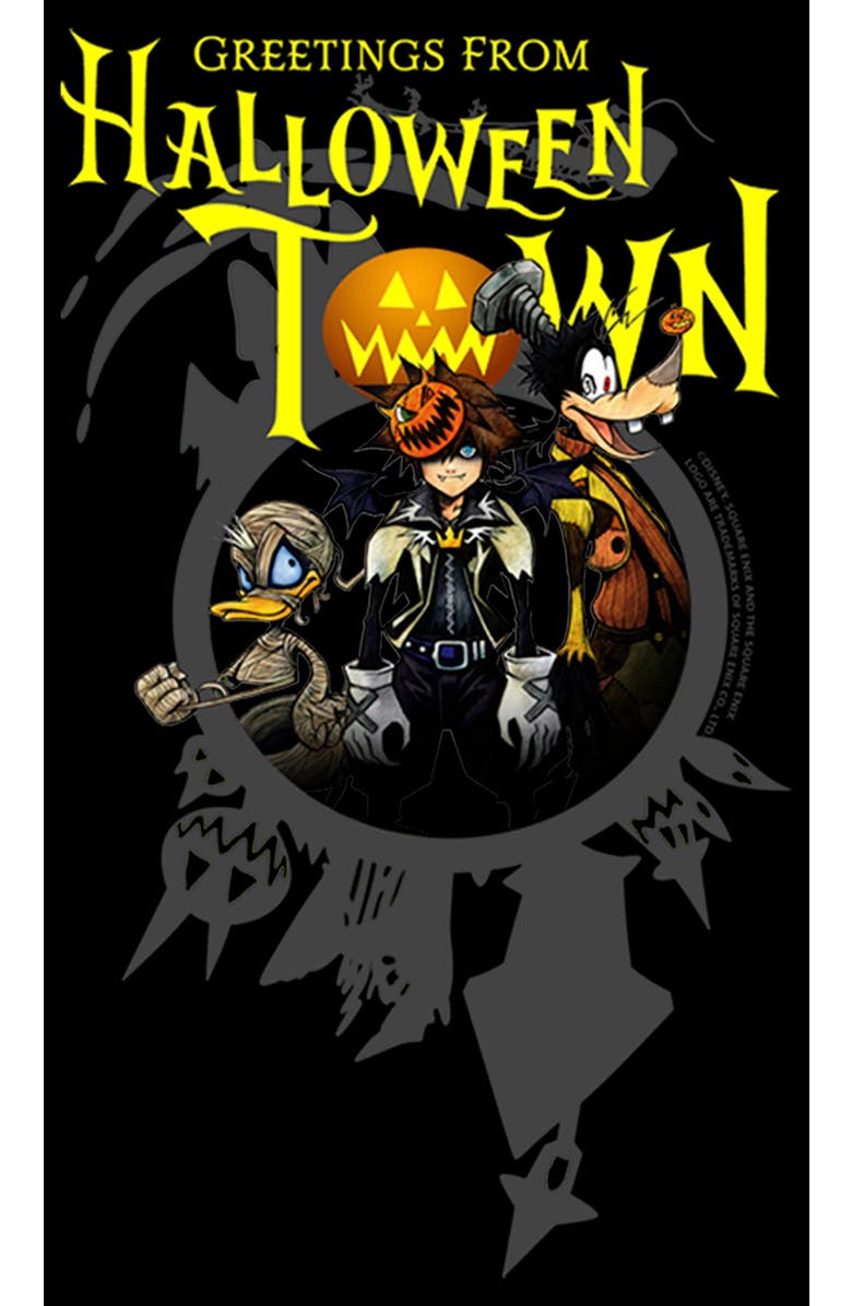 Kingdom Hearts Men's Kingdom Hearts 1 Costume Party  Graphic T-Shirt, Alternate, color, Black