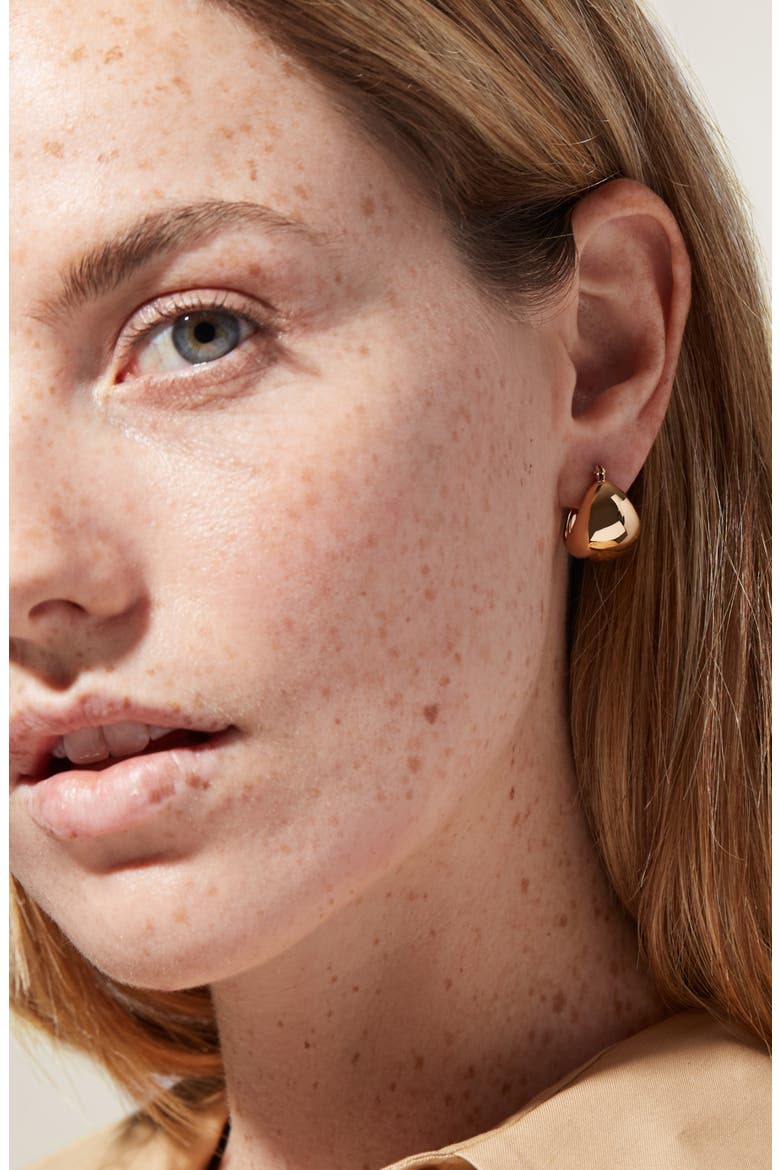 Hoop Earrings - Abby, Alternate, color, Gold