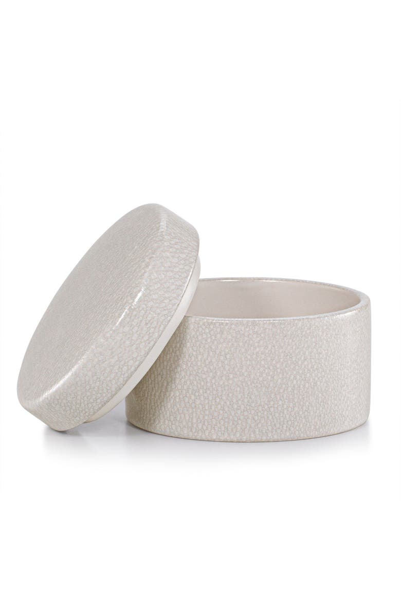 Galuchat Canister, Alternate, color, BEIGE