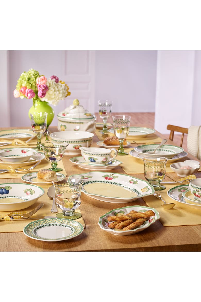 French Garden Fleurence Soup Bowl, Alternate, color, white