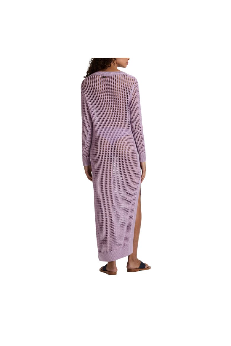Women Crochet T-shirt Dress Solid, Alternate, color, Flower