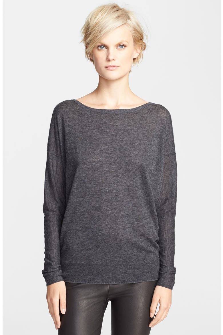 Dolman Boatneck Sweater, Main, color, CARBON