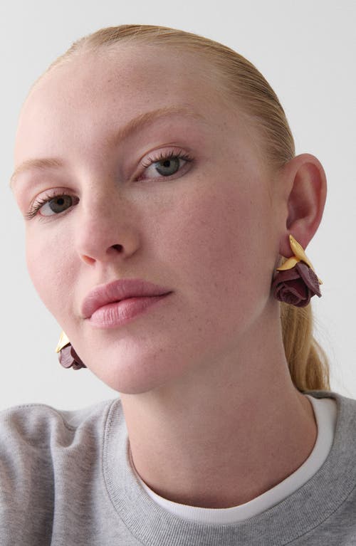 Kate Spade Cubic Zirconia Rose Buds Earrings In Gold