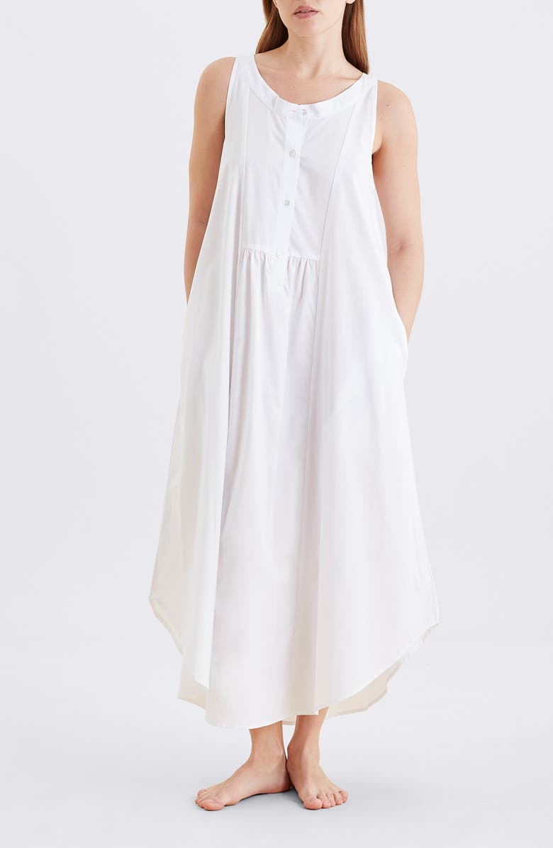 Papinelle Madison Button-Up Maxi Nightgown, Alternate, color, 