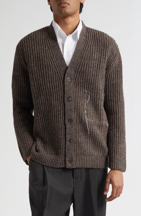 Virgin Wool Blend Cardigan